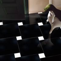 Плитка напольная,настенная 60x60 Суперчерный неглазурованный полированный полированная Realistik