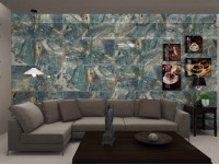 Плитка 120x60 Космик Мелоди зеркальный глянец полированная Realistik