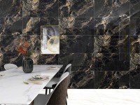 Плитка 120x60 Дарк Стар зеркальный глянец полированная Realistik