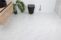 Плитка напольная 60x60 Carrara white матовая Realistik Плитка напольная 60x60 Carrara white матовая Realistik
