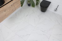 Плитка напольная 60x60 Carrara white матовая Realistik Плитка напольная 60x60 Carrara white матовая Realistik