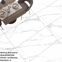 Плитка настенная 120x60 Mistra Statuario глянцевая Realistik