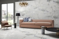 Плитка настенная 120x60 Vita Onyx Grey Carving матовая Realistik