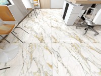 Плитка настенная 120x60 Lima Polished Gold Carving полированная Realistik