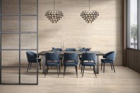 Плитка настенная 120x60 Juliette Travertino Brown Grit Granula лаппатированная Realistik