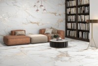 Плитка настенная 120x60 Proud Statuario Grit Granula лаппатированная Realistik