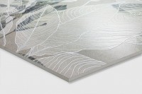 Керамогранит 120x60 8мм матовая с 3d-глазурью SH1006-D Crayon Grey Decor декор Arcadia Ceramica