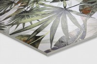 Керамогранит 120x60 8мм матовая с 3d-глазурью GL1003-D Bierzo White Decor зеленый декор Arcadia Ceramica