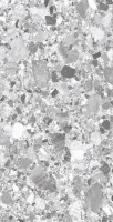 Керамогранит 120x60 8мм матовая с микрогранулами SL1004-A Terragona Silver серый терраццо Arcadia Ceramica