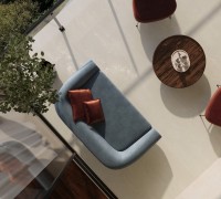 Керамогранит 160x80 9мм матовая с глянцевым эффектом CZ-GL01-B Canvas Crema бежевый бетон Arcadia Ceramica