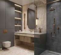 Керамогранит 60x60 8мм карвинг CR6009-A Intera Crema бежевый камень Arcadia Ceramica