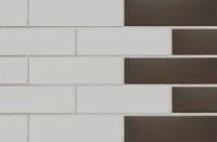 Плитка 28x8 8мм Brick 28 Light Grey матовая Incolor