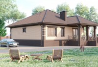 Плитка 28x8 8мм Brick 28 Brown матовая Incolor