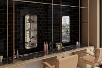 Плитка 30x8 8мм Liguria Black глянцевая Smile Tile