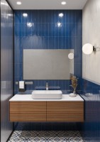 Плитка 30x8 8мм Liguria Navy глянцевая Smile Tile