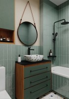 Плитка 30x8 8мм Liguria Green глянцевая Smile Tile