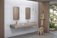 Плитка 40x10 9мм Monte White глянцевая Smile Tile