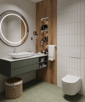 Керамогранит 20x20 8мм Concept Verde матовая Smile Tile