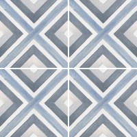 Керамогранит 20x20 9мм Artisan Blue матовая Smile Tile Керамогранит 20x20 9мм Artisan Blue матовая Smile Tile