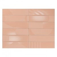 Керамическая Rivera Soft Peach матовая объемная 30x8 8мм Smile Tile Керамическая Rivera Soft Peach матовая объемная 30x8 8мм Smile Tile