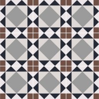 Керамогранит Эклектика Бристоль матовая 20x20 8мм Smile Tile