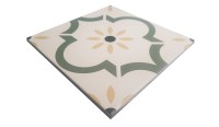 Керамогранит Эклектика Арабески Зеленый матовая 20x20 8мм Smile Tile