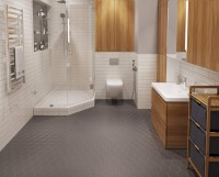 мозаика 30x26 6мм Geometry Big Grey Matt матовая Starmosaic