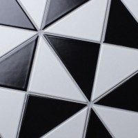 мозаика 28x28 6мм Geometry Triangolo Chess Matt матовая Starmosaic