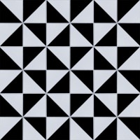 мозаика 28x28 6мм Geometry Triangolo Chess Matt матовая Starmosaic