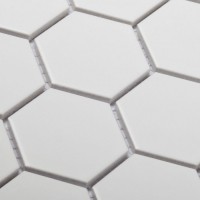 мозаика 28x27 6мм Geometry Small White Matt матовая Starmosaic