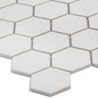мозаика 28x27 6мм Geometry Small White Matt матовая Starmosaic