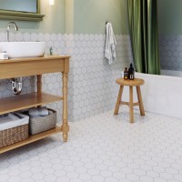 мозаика 30x26 6мм Geometry Big White Matt матовая Starmosaic