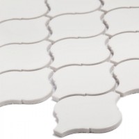 мозаика 28x25 6мм Shapes Latern White Matt матовая Starmosaic