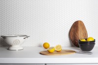 мозаика 32x31 6мм Shapes Penny Round White Matt матовая Starmosaic