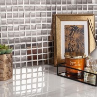 мозаика 30x30 6мм Metal Silver Glossy глянцевая Starmosaic