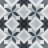 мозаика 28x28 6мм Albion Star Blue матовая Starmosaic