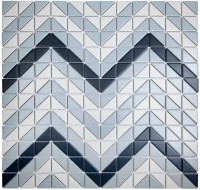 мозаика 28x28 6мм Albion Wave Blue матовая Starmosaic