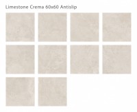 Керамогранит 60x60 9мм Antislip Limestone Crema нескользящая r12 Staro