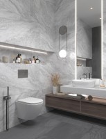 Керамогранит 120x60 8мм Lunarossa Imperial Grey Carving Satin сатинированная Staro