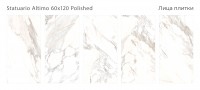 Керамогранит 120x60 8мм Palacio Statuario Altimo Polished полированная Staro