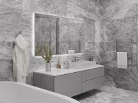 Керамогранит 120x60 8мм Palacio Imperador Grey Polished полированная Staro