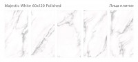 Керамогранит 120x60 8мм Palacio Majestic White Polished полированная Staro