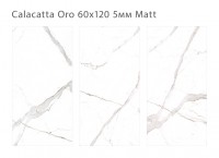 Керамогранит 120x60 5мм Marbles Calacatta Oro 5 Matt матовая Staro Slim