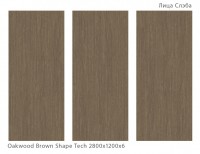 Керамический слэб 280x120 6мм Matt Oakwood Brown Shape Tech shape tech Staroslabs