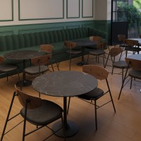 Керамический слэб 200x90 6мм 900X2000X6 Black Storm Matt матовая Staroslabs