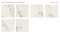 Керамический слэб 120x120 9мм Polished Brecha Crema Elegance полированная Staroslabs