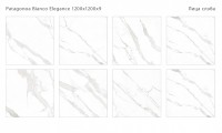 Керамический слэб 120x120 9мм Polished Patagonoa Bianco Elegance полированная Staroslabs