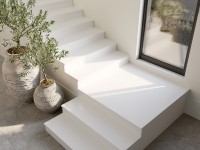 Керамический слэб 320x80 12мм Monocolors Mono White Honed сатинированная Staroslabs