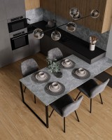 Керамический слэб 320x160 12мм Matt Agata Grey &nbsp&nbsp матовая Staroslabs