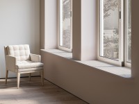 Керамический слэб 320x80 12мм Matt Travertine Grey Carving матовая с карвингом Staroslabs